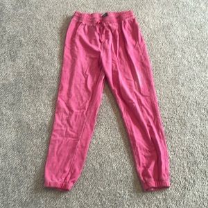 Sundown by Splendid Medium distressed hot pink sweatpants